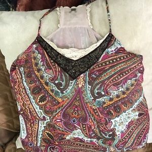 SALE! BKE Dressy Paisley Summer Sleeveless Top